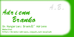 adrienn branko business card